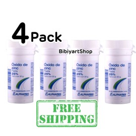 ALPHARMA 4x OXIDO DE ZINC OXIDE 25 %  30g  (Like ROSATIL) For Acne Psoriasis Excema Rash