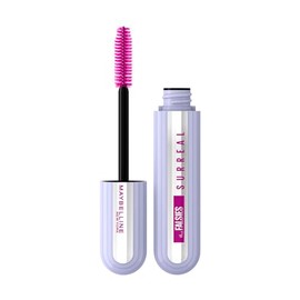 Maybelline The Falsies Surreal Extensions - Máscara de pestañas lavable, voluminizadora, alargamiento, maquillaje muy negro, 1 unidad