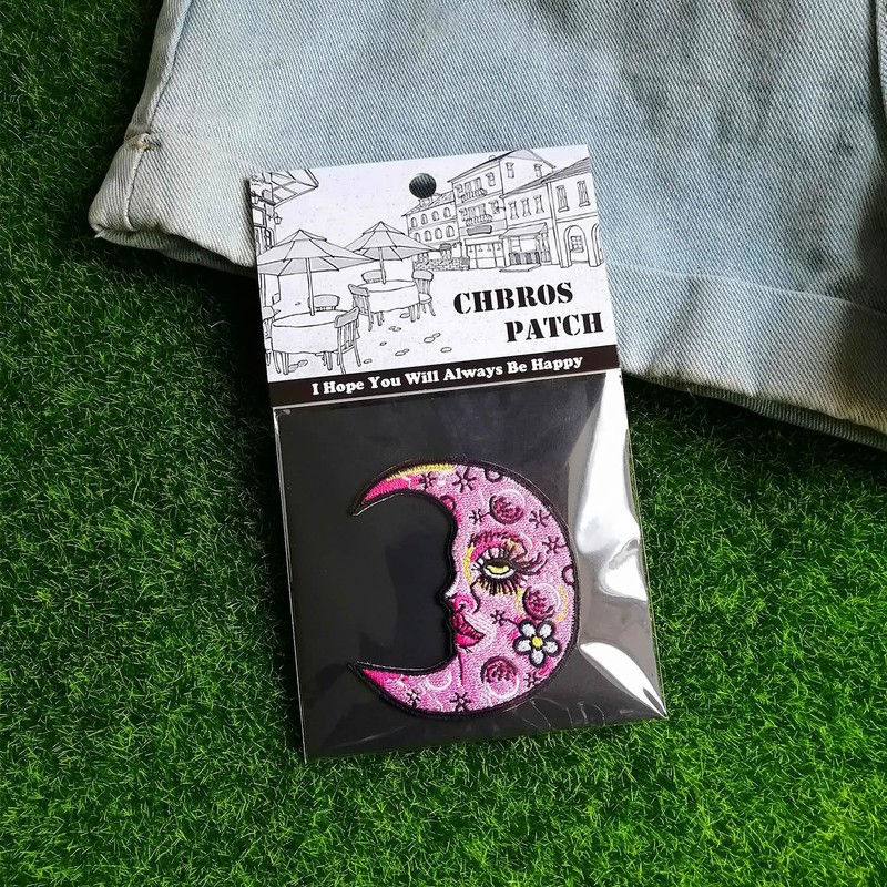 CHBROS Moon Embroidered Patches, Sew on or Iron on Patches