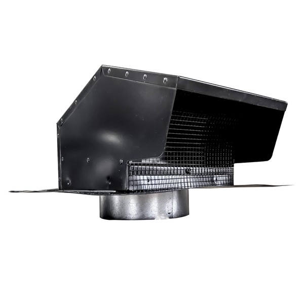 Builder's Best 84033 Galvanized Steel Roof Vent Cap with Damper
