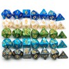 Cusdie 5 Sets/35 Pcs DND Dice Polyhedral Dice Set, Pearl