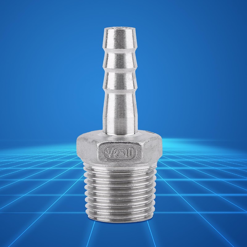 Hose Fitting Stainless Steel SS304 Male Thread Hose Nozzle 55°
