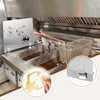 Ferraycle 2 Packs Stainless Steel Fryer Splash Guard Commercial Side