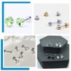Beebeecraft 1 Box 50Pcs Screwback Earring Backs 316L Stainless Steel