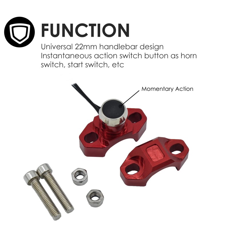 Feiteplus Universal CNC Rotating Bar Clamp & Horn Switch Momentary