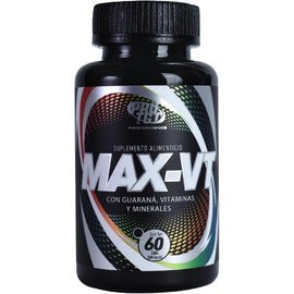 PROTGT | Max-vt Multivitamínico | 100% Natural | Cápsulas con Guaraná, Vitaminas Y Minerales | Para Hombres, Mujeres Y Deportistas | Suplemento Natural para Vitalidad Y Rendimiento
