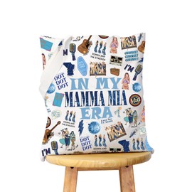 KUIYAI Mamma Music Inspired Gift Mamma Music Broadway Canvas Shopping Bag Tote Bag, In My Mia Era, middle