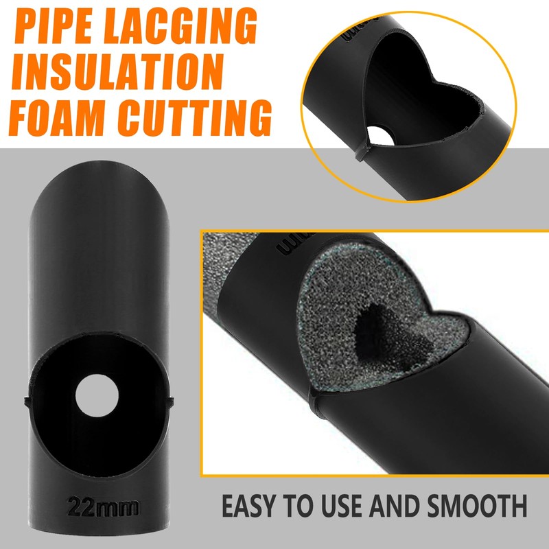 RZCOMP Pipe Insulation Foam Cutter, Foam Pipe Cutter, Suitable for