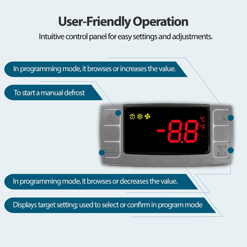 for Dixell XR02CX-4N1F1 Temperature Controller Digital Thermostat Controller with Temperature