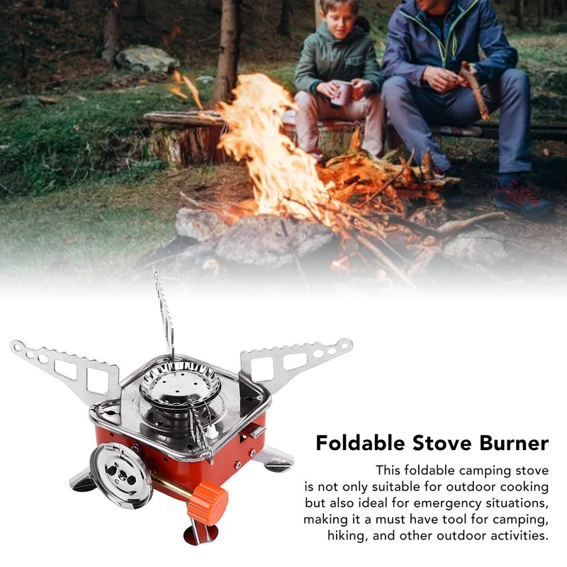 Folding Stove Burner Mini Size Quick Ignition Freely Adjust Foldable