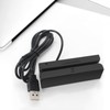 3 Track Magnetic Stripe Card Reader Bidirectional Manual USB Card