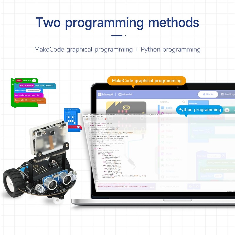 Yahboom Toy Robotic Kit for Microbit Learner Visual Autonomous Driving