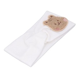 Elastic Baby Headband, Cotton Headbands for Children, Toddlers, Newborns (White)