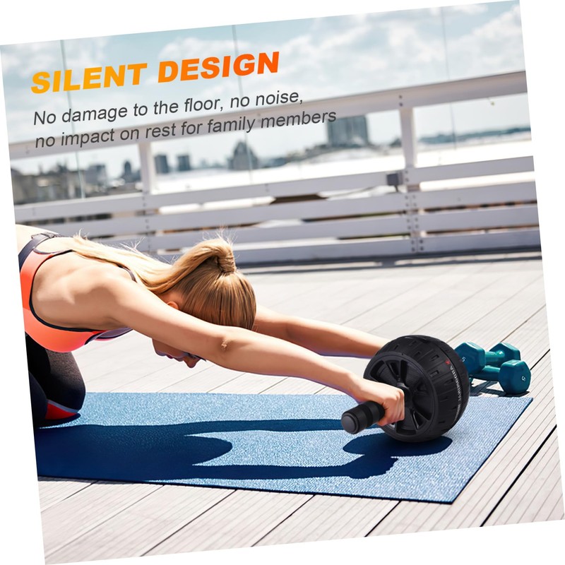 Totority Ab Roller Wheel with Knee Pad Ergonomic Ab Exercise