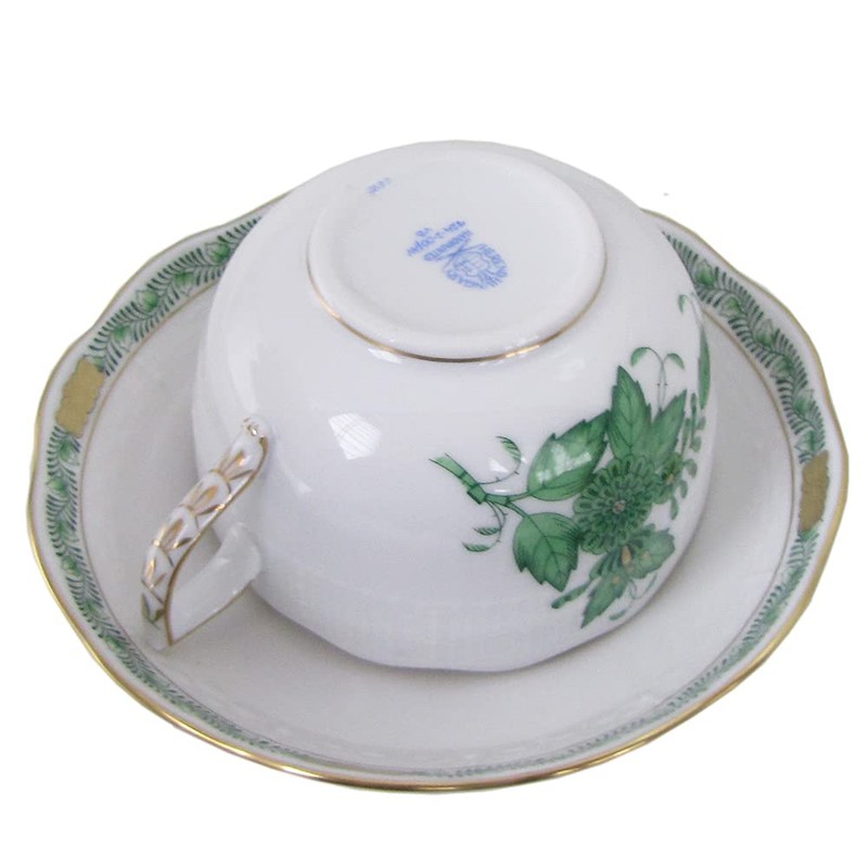Helend Teacup & Saucer Apony Green, 7.8 fl oz (200