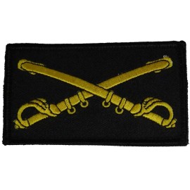US ARMY CAVALRY CROSSED SABERS BRANCH INSIGNIA 2 TWO PIECE PATCH CAV