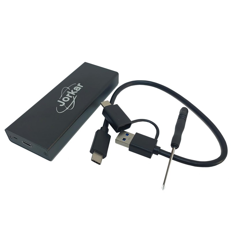 Jorkar External SSD Enclosure for MacBook Air/Pro 12+16 PIN SSD,
