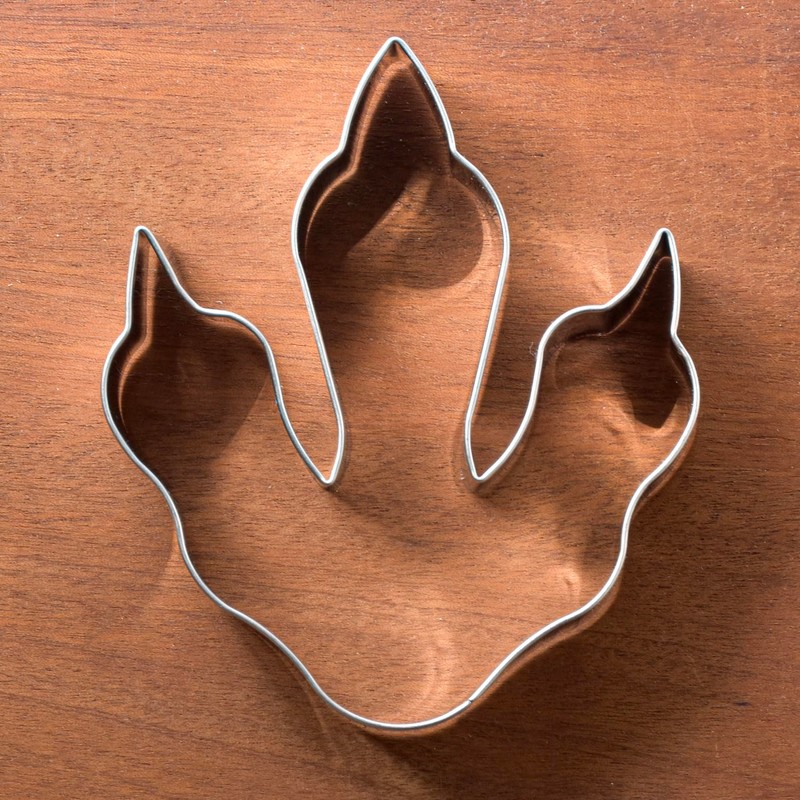 LILIAO Dinosaur Footprint Cookie Cutter, 4.25 inch