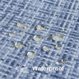 Kevin Textile Pack of 2 Decorative Outdoor Waterproof Throw Pillow Covers Lumbar Pillowcases Modern Cushion Cases for Patio Couch Bench 12 x 20 Inch Purple Blue