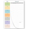 Shopping List Pad with detachable Weekly Meal Planner. 52 sheets
