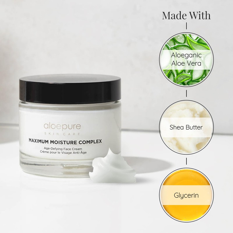 Aloette Maximum Moisture Anti-Aging Face Cream - Age Defying Anti-Wrinkle