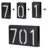 Solar Power LED Light Sign House Hotel Door Address Plaque