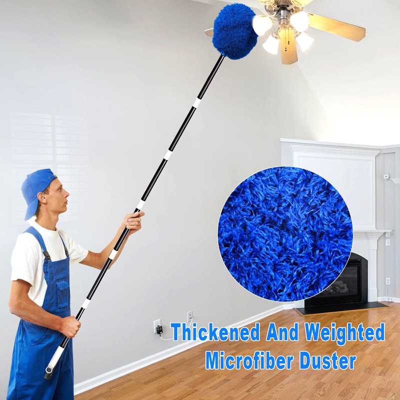 Ceiling Fan Cleaner Duster with Extra Long and Thick Extension