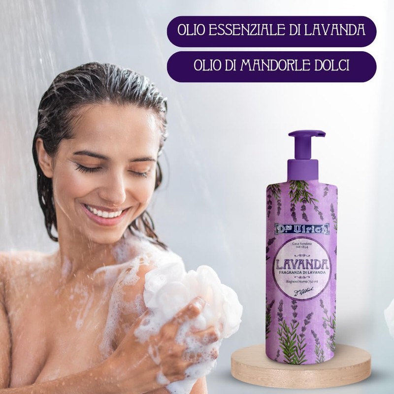 Ulrich Shower Gel Lavender, Almond Oil and Lavender Essential Oil