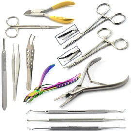Professional Toenail Removal Kit Curette Ingrown Cutter Nipper Splitter Podiatry Tools