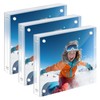 YMYKLB Acrylic Picture Frame, 5x5 Inch Acrylic Photo Frames Horizontal