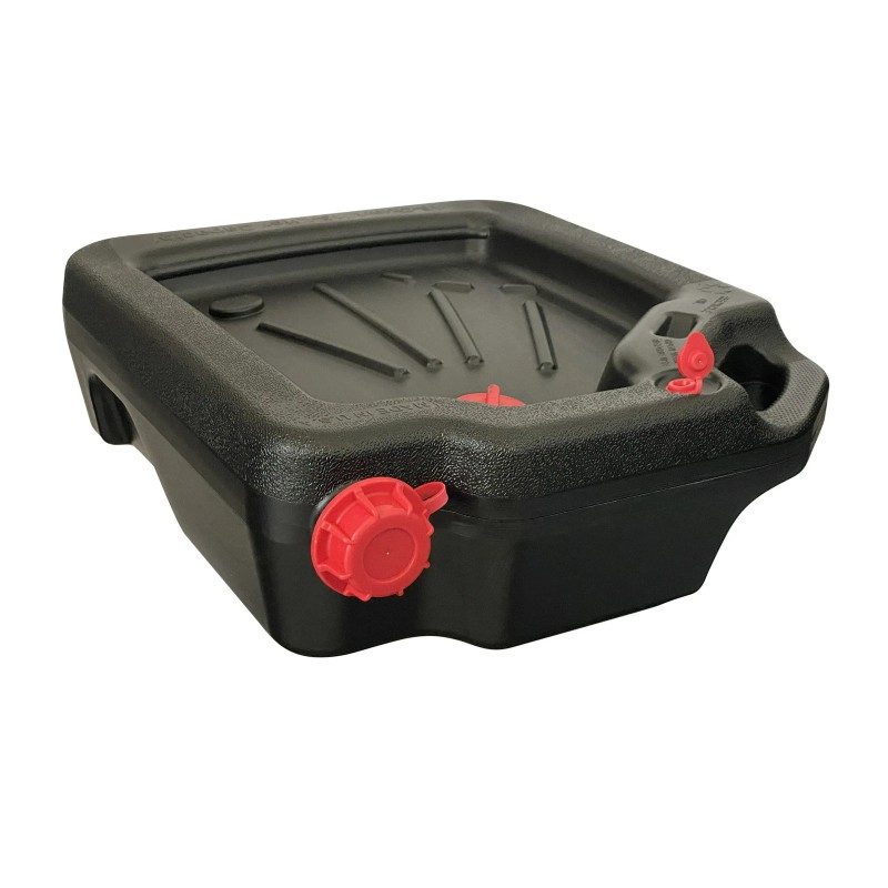 Hopkins Oil Change Drain Container 16 Quart Large Pan leak-proof