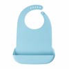 Waterproof Adult Silicone Bib with Food Catcher Pocket – Adjustable