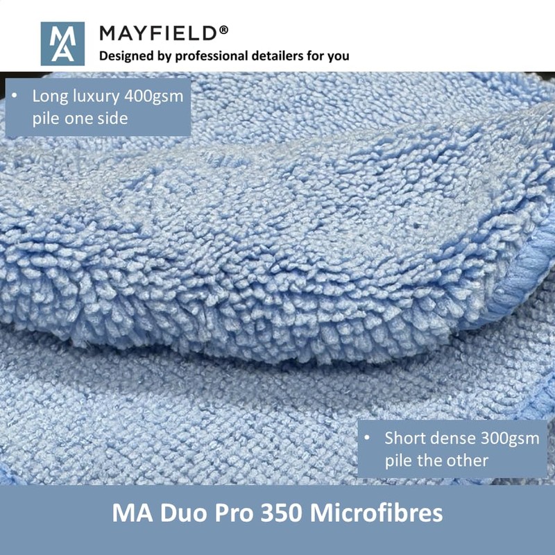 Microfibre Polishing Cloths x 5-350gsm, 40cm x 40cm, Car Cleaning,