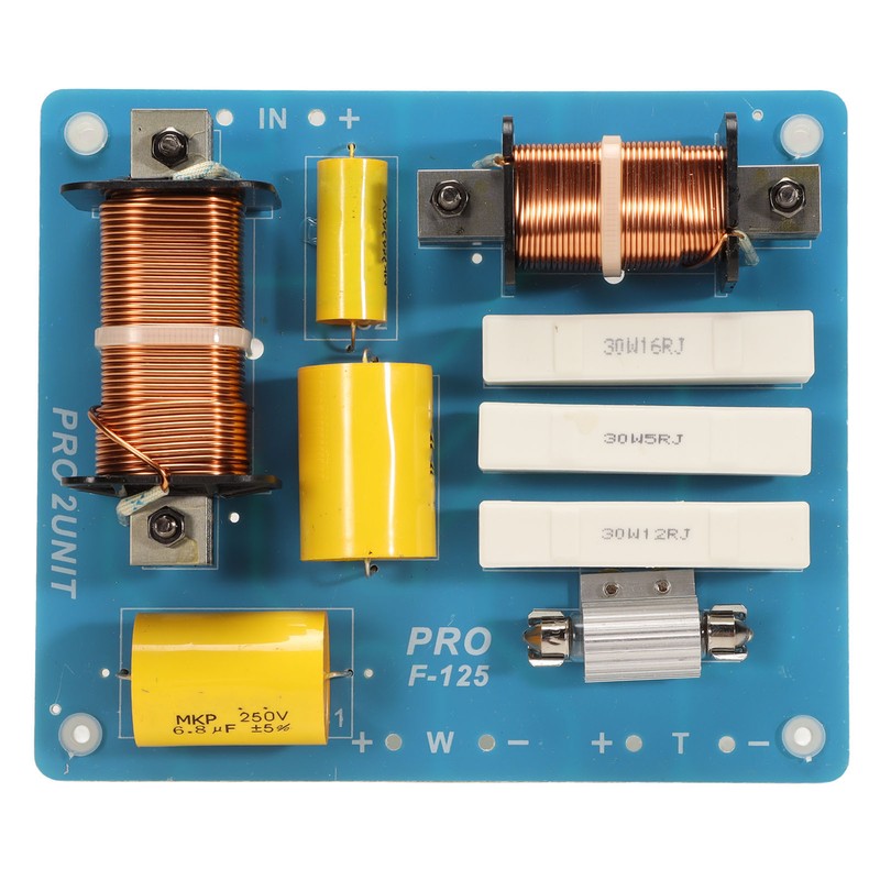 2 Way Crossover 800W Maximum Treble Bass Professional Frequency Divider