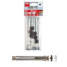 TOX metal frame dowel Window 10 x 132 mm, 6 pieces, 027601151