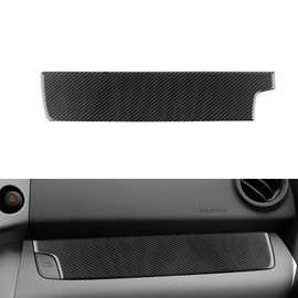 FXETRNL Passenger Side Trim Real Carbon Fiber Covers for Toyota RAV4 2006 2007 2008 2009 2010 2011 2012, Protect Decor Stickers Interior Center Console Car Accessories, Black