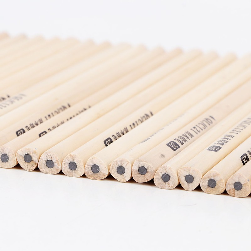50PCS Environmental Protection Wooden HB 2B Pencil Graphite Writing Pencil(2B