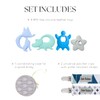 Dodo Babies Teething Toy & Pacifier Clip Set – Silicone