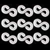 Tegg Loom Band Clips 200 PCS Clear Plastic S Clips