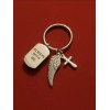 Cremation Keyring, Urn Keyring, Urn Jewelry, Silver Urn Keyring w/