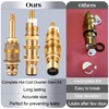 Dreyoo Ceramic Disc Cartridge Replacement for 910-030, Diverter Stem Replacement