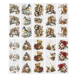 Ideen mit Herz Transparent Stickers | Stickers | Christmas & Winter | Various Designs, 10 cm x 30 cm, 10 Sheets (Winter Time)