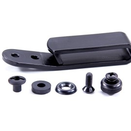 TacWare 2-Hole Angled Belt Clip Universal Holster Attachment - (2 Pack w/Mounting Hardware) - USA Made IWB Belt Clips - Feature Grip Hook Design