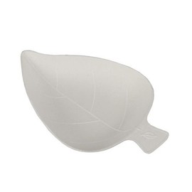 '50 finger food Sugar Cane Plates "Pure" Leaf 1 x 8 cm x 6 cm White Pack of 50