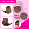 VAVANGA Large Hair Bun and Bang Set 2PCS - Brown