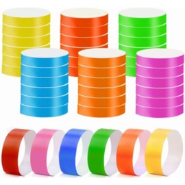 Muñequeras de Papel, 300 Pcs Papel para Eventos, Eventos Coloridas Pulseras,Pulseras para Fiestas