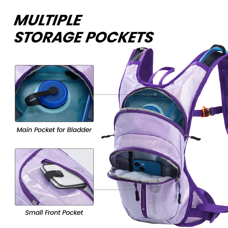 Rave Hydration Pack Backpack, Festival Essential, Hydropack Water Backpack with