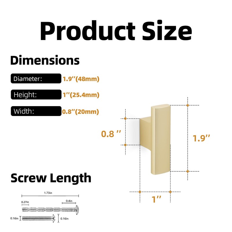 KOMOTIA 15 Pack Brushed Gold Kitchen Cabinet Knobs Silver Kitchen