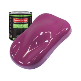 Restoration Shop - Magenta Low VOC Urethane Basecoat Auto Paint - Quart Paint Color Only - Professional High Gloss Automotive, Car, Truck Refinish Coating
