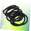 Vaguelly 8pcs Elastic Hair Bands Black Ponytail Holders for Women